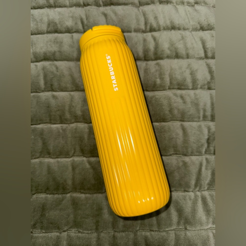 Starbucks Yellow Stainless Steel Travel Tumbler
